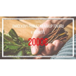 Darčekový poukaz 2000 EUR