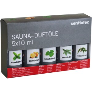Sentiotec esencie do sauny SET 5 x 10 ml