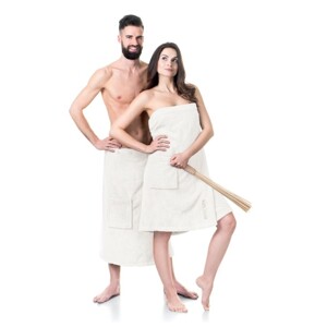 Kilt NordicSPA BIELY, 90x155 cm - pánsky, froté